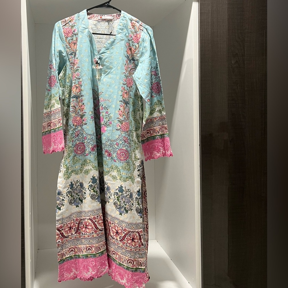 Floral Multicolor Long Sleeve Dress from Khaadi